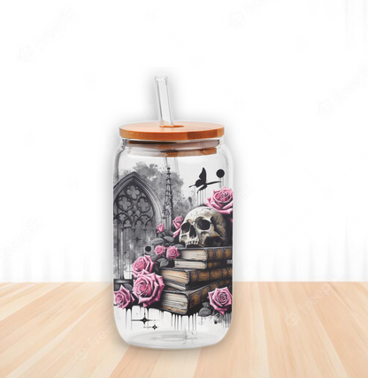 Dirty Fairytales Book Girl | UV DTF Wrap for Cups | Ready to Apply Permanent