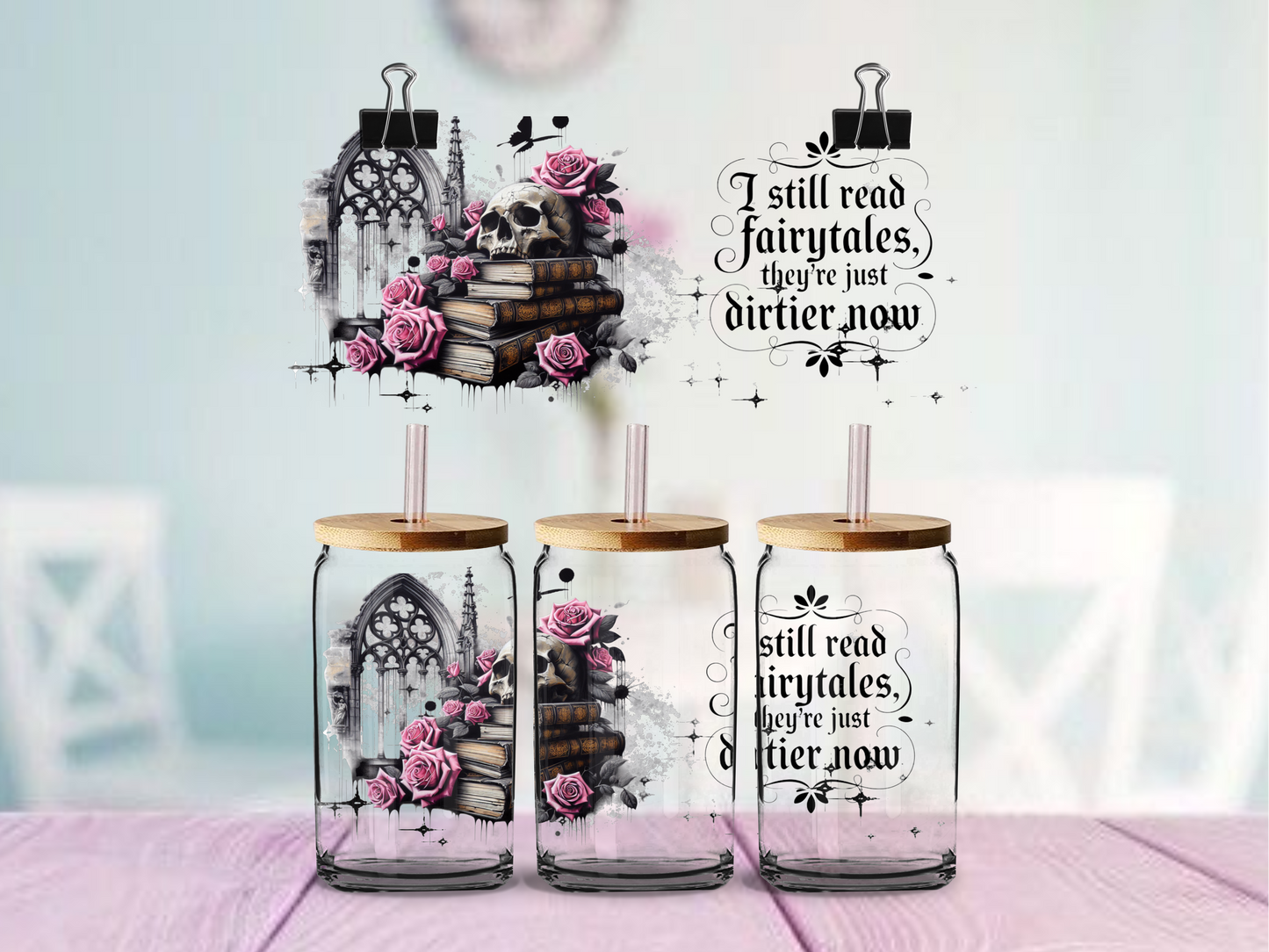 Dirty Fairytale 2 | UV DTF Wrap for Cups | Ready to Apply Permanent