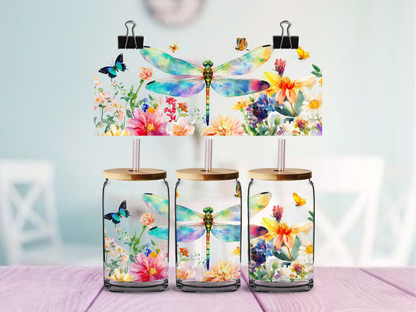 Dragonflies | UV DTF Wrap for Cups | Ready to Apply Permanent