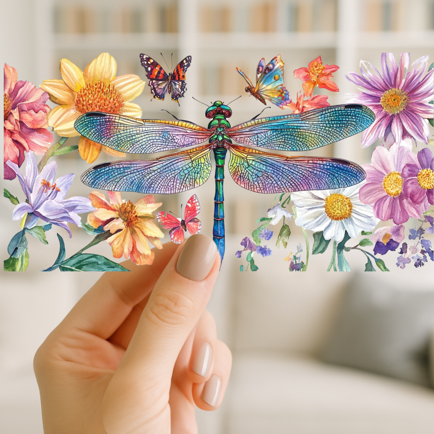 Dragonflies | UV DTF Wrap for Cups | Ready to Apply Permanent