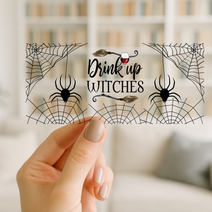Drink Up Witches | UV DTF Wrap for Cups | Ready to Apply Permanent