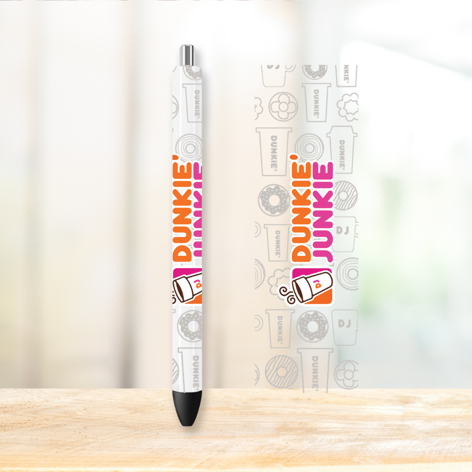 Dunkie Junkie UVDTF Pen Wrap | UV DTF Wrap for Pens | Ready to Apply Permanent