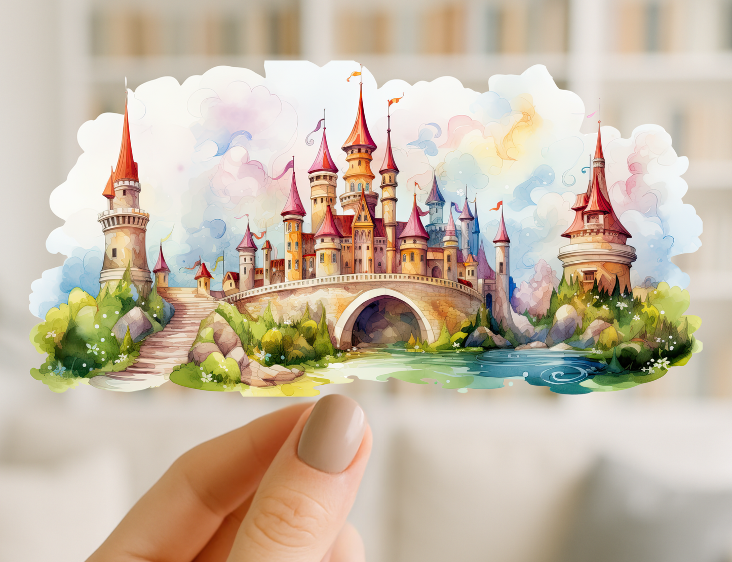 Fairy Tale Castles | UV DTF Wrap for Cups | Ready to Apply Permanent