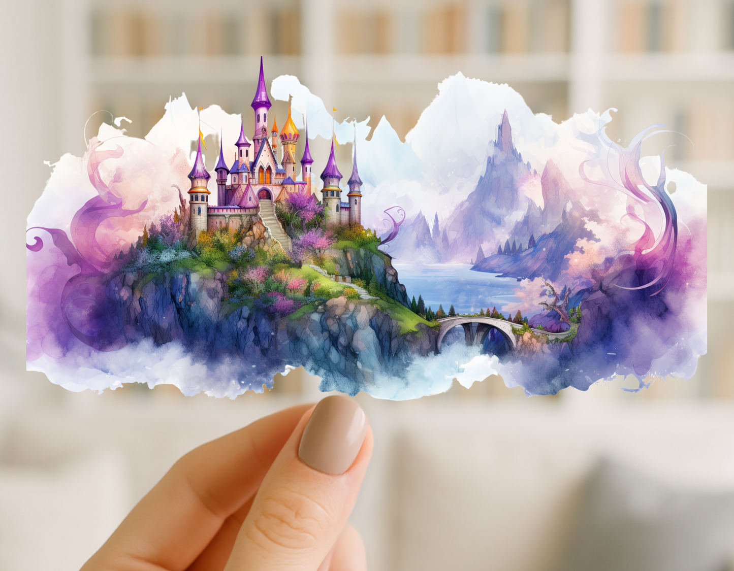 Fairy Tale Castles | UV DTF Wrap for Cups | Ready to Apply Permanent