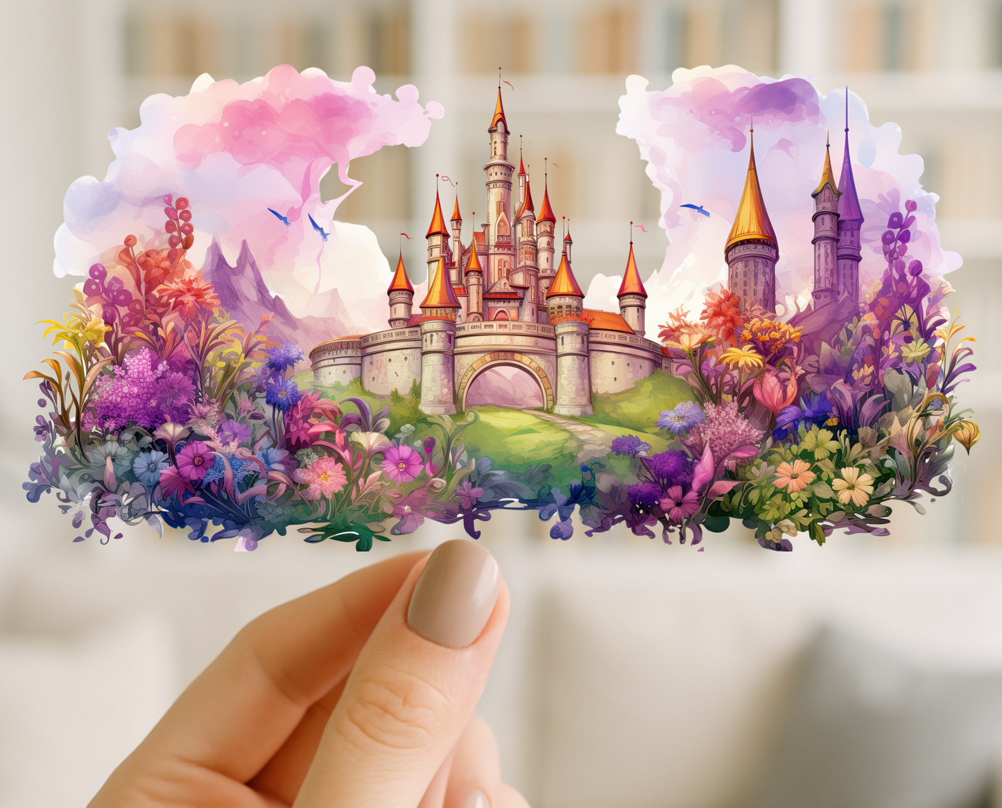 Fairy Tale Castles | UV DTF Wrap for Cups | Ready to Apply Permanent
