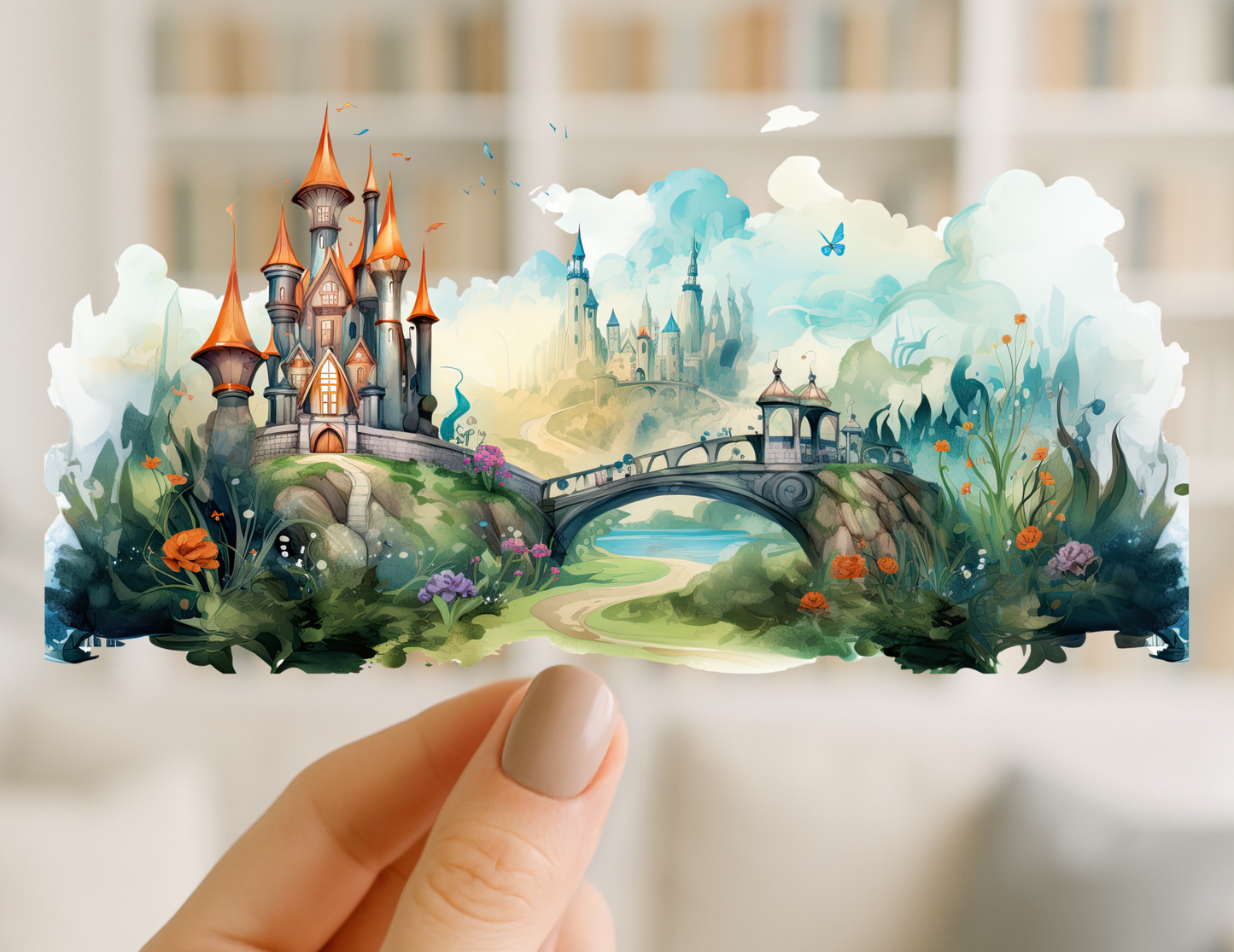 Fairy Tale Castles | UV DTF Wrap for Cups | Ready to Apply Permanent