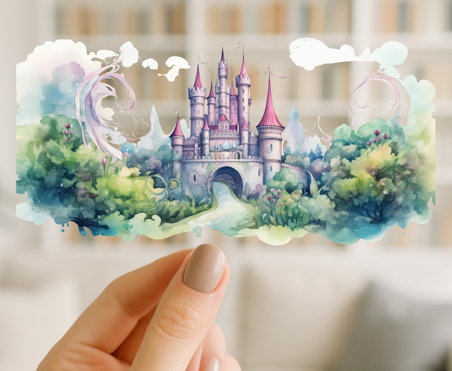 Fairy Tale Castles | UV DTF Wrap for Cups | Ready to Apply Permanent