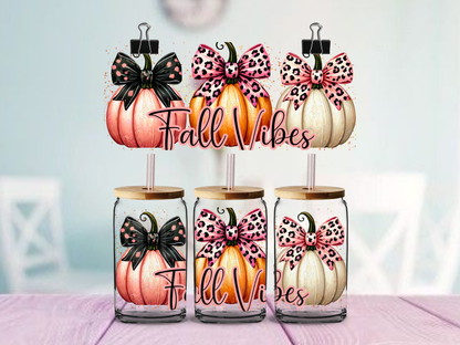Fall Vibes | UV DTF Wrap for Cups | Ready to Apply Permanent