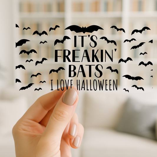 Freakin' Bats | UV DTF Wrap for Cups | Ready to Apply Permanent