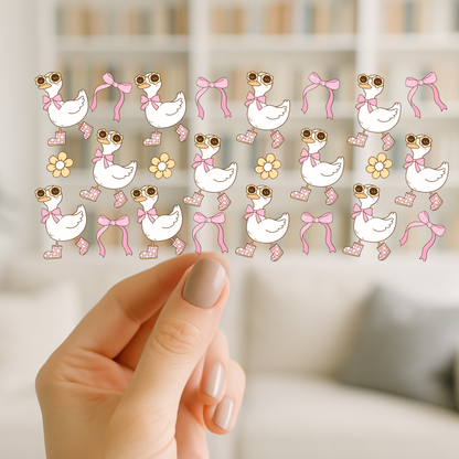 Goose in Boots | UV DTF Wrap for Cups | Ready to Apply Permanent