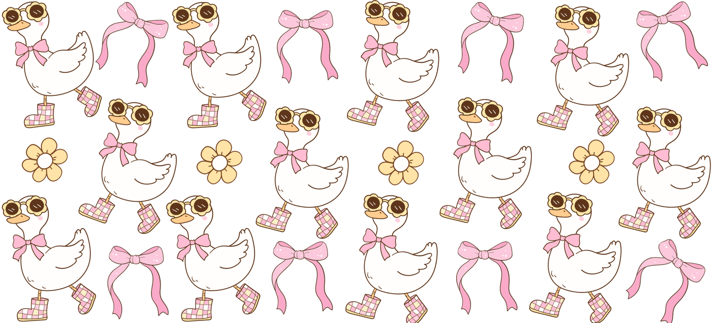 Goose in Boots | UV DTF Wrap for Cups | Ready to Apply Permanent