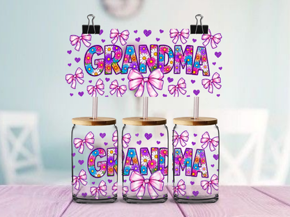 Grandma 16oz cup Wrap | UVDTF Wrap for Cups | Ready to Apply Permanent
