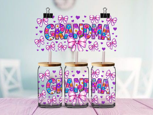 Grandma | UVDTF Wrap for Cups | Ready to Apply Permanent