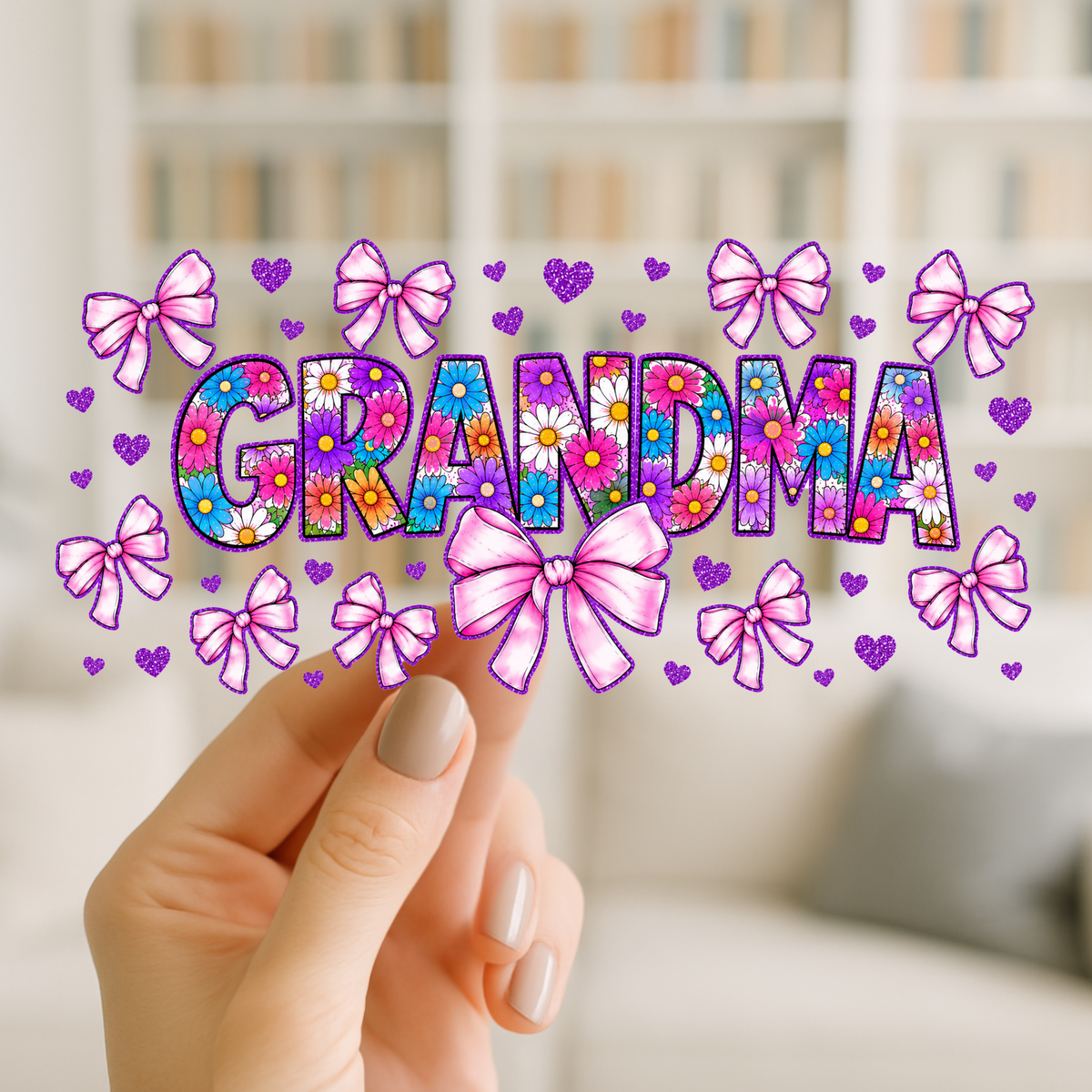 Grandma 16oz cup Wrap | UVDTF Wrap for Cups | Ready to Apply Permanent