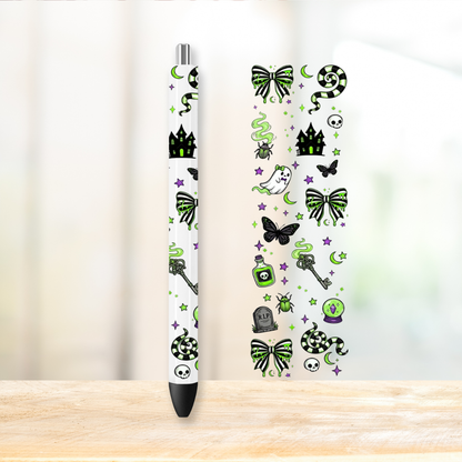 Green Beetle UVDTF Pen Wrap | UV DTF Wrap for Pens | Ready to Apply Permanent