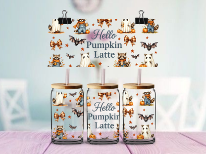 Hello Pumpkin | UV DTF Wrap for Cups | Ready to Apply Permanent