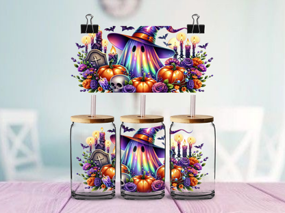 Bright Light Ghost | UV DTF Wrap for Cups | Ready to Apply Permanent