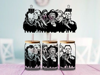 Horror Movies | UV DTF Wrap for Cups | Ready to Apply Permanent