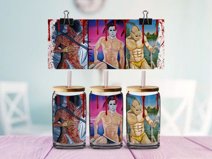 Horror Movies | UV DTF Wrap for Cups | Ready to Apply Permanent