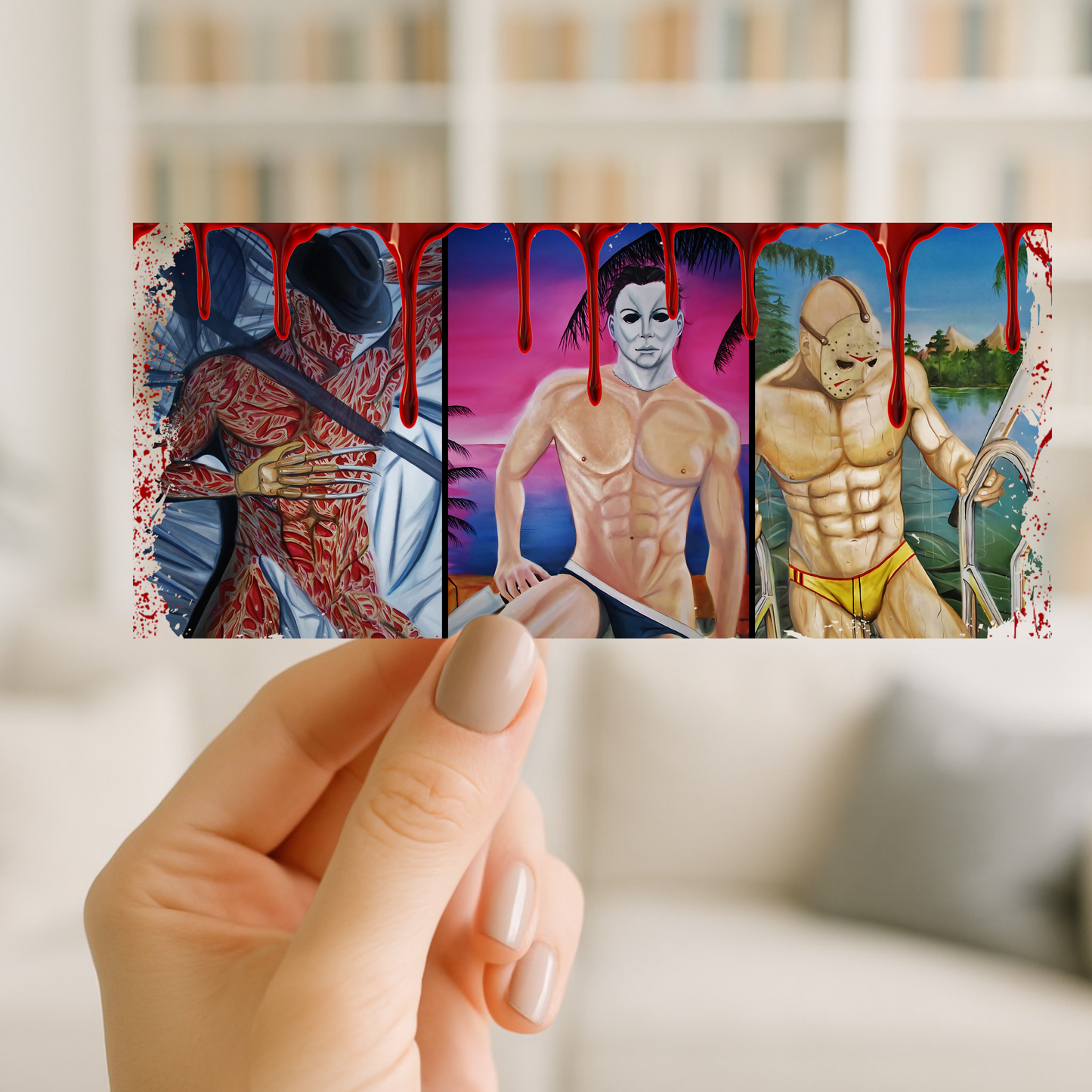 Horror Movies | UV DTF Wrap for Cups | Ready to Apply Permanent