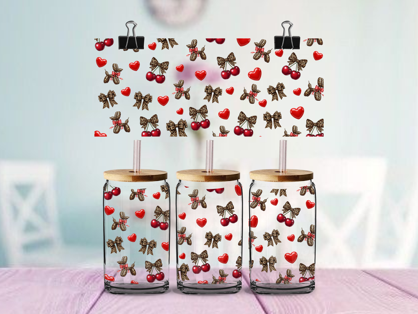 Balloon Dog Leopard | UV DTF Wrap for Cups | Ready to Apply Permanent