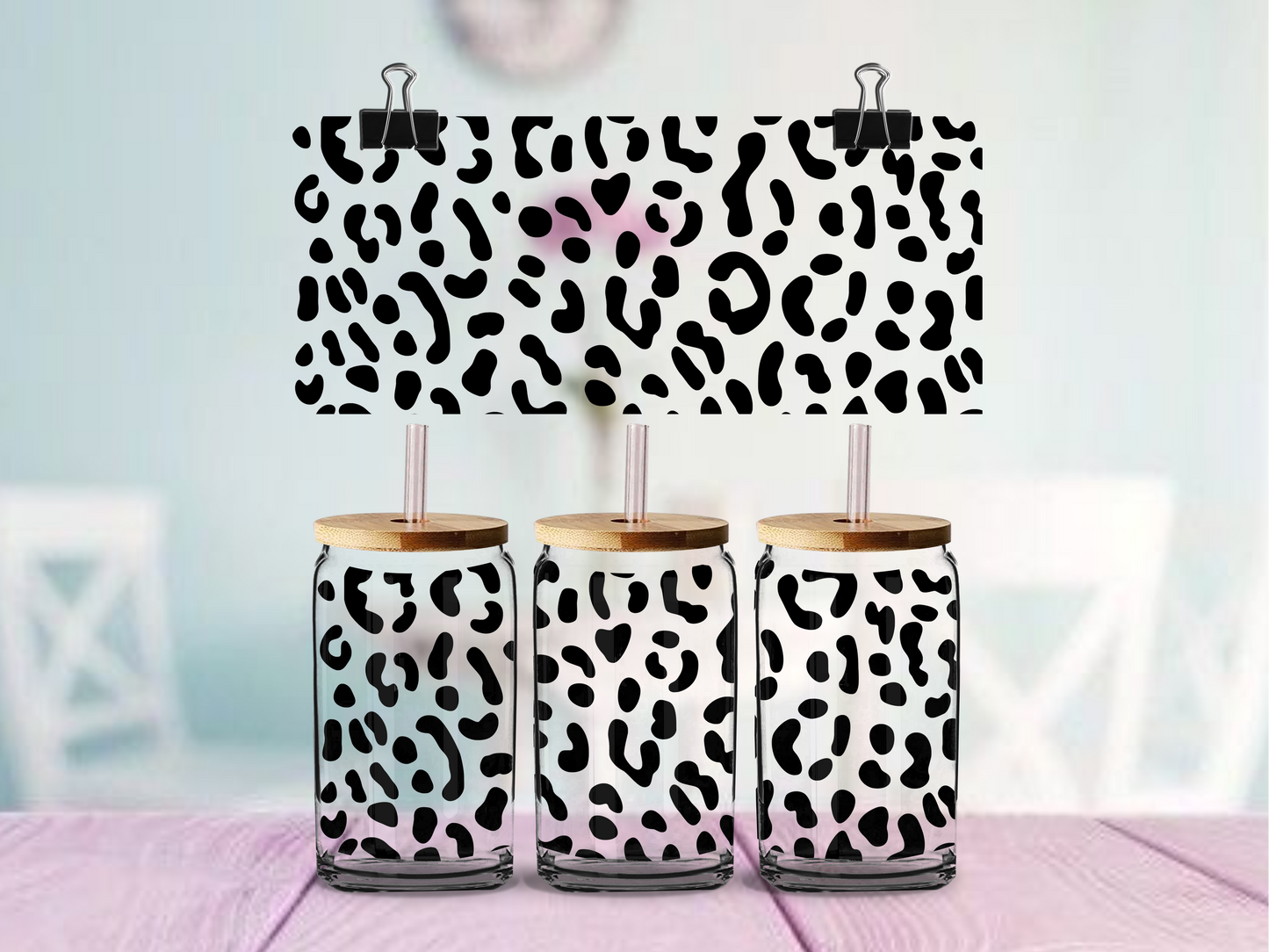 Leopard Print | UV DTF Wrap for Cups | Ready to Apply Permanent