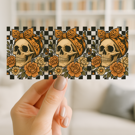 Lovely Bones | UV DTF Wrap for Cups | Ready to Apply Permanent
