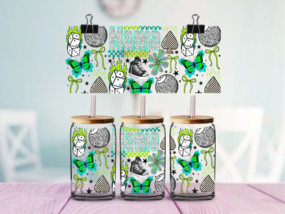 Mama Retro Grunge | UV DTF Wrap for Cups | Ready to Apply Permanent