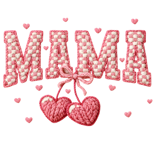 MAMA Crochet UV DTF Decal| Waterproof, Permanent Transfer