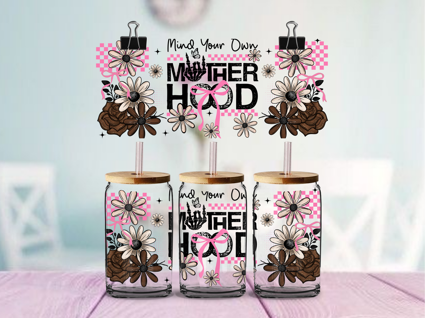 Mind Your Motherhood | UV DTF Wrap for Cups | Ready to Apply Permanent