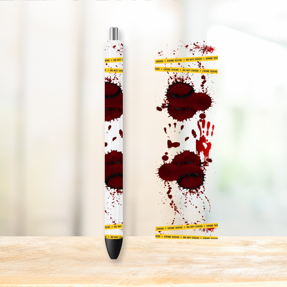 True Crime Pen Wraps | UV DTF Wrap for Pens | Ready to Apply Permanent