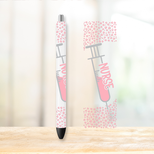 Nursing UVDTF Pen Wrap 1.5" x 4.75" | UV DTF Wrap for Pens | Ready to Apply Permanent