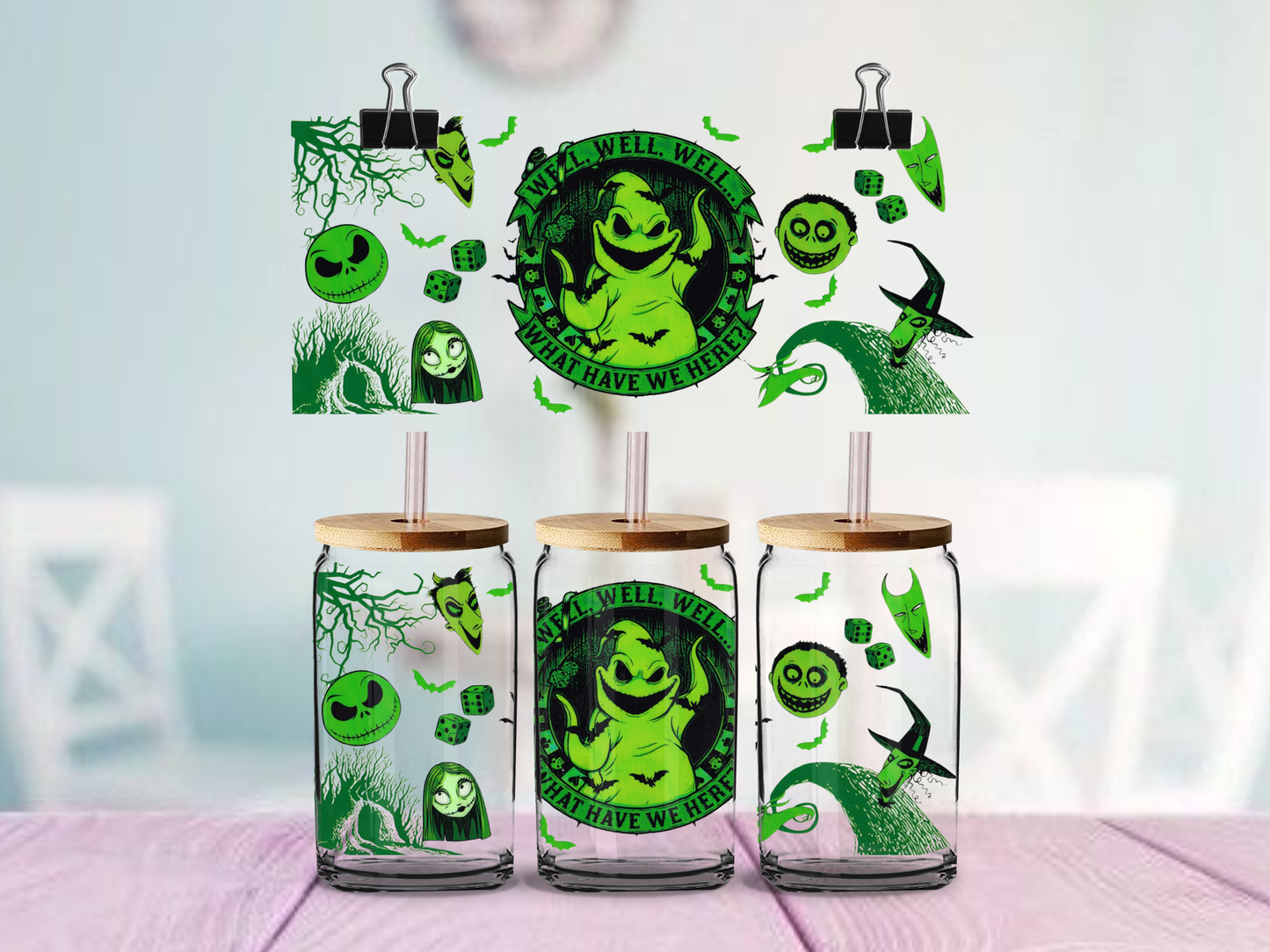 Oogie Boogie | UV DTF Wrap for Cups | Ready to Apply Permanent