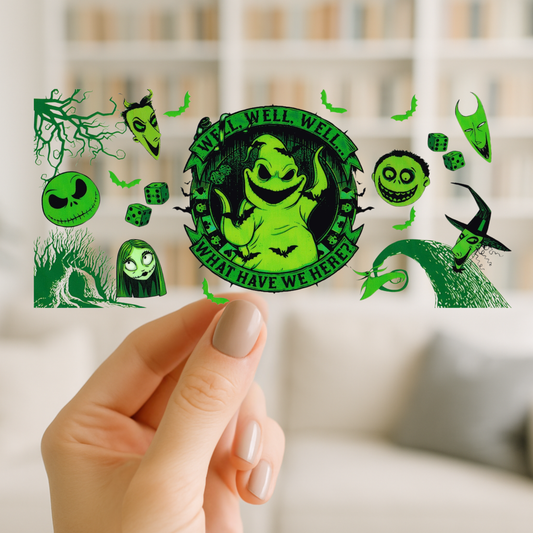 Oogie Boogie | UV DTF Wrap for Cups | Ready to Apply Permanent