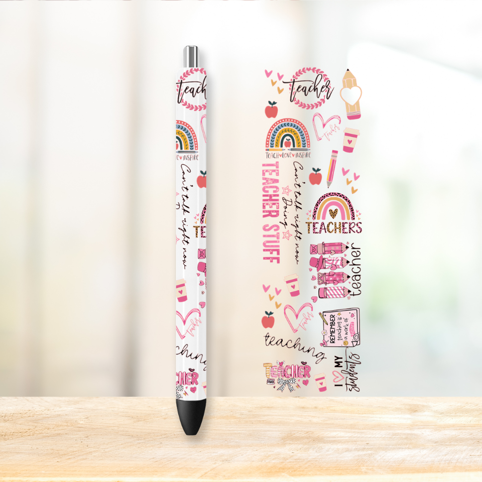 Teaching UVDTF Pen Wrap | UV DTF Wrap for Pens | Ready to Apply Permanent
