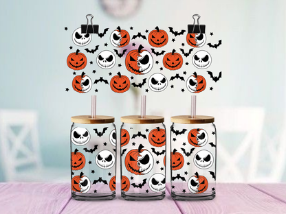 Pumpkin Jack | UV DTF Wrap for Cups | Ready to Apply Permanent