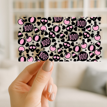 Punk Halloween Bits | UV DTF Wrap for Cups | Ready to Apply Permanent