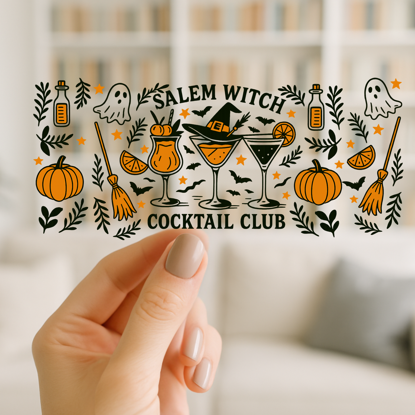 Salem Cocktail | UV DTF Wrap for Cups | Ready to Apply Permanent