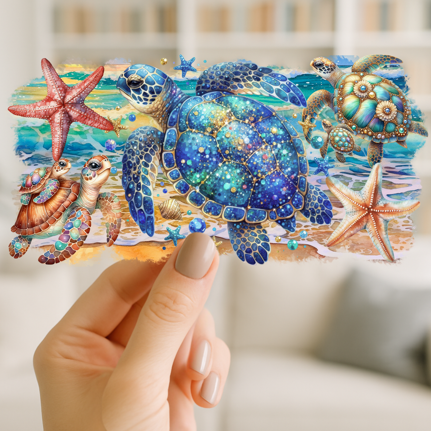 Sea Turtles | UV DTF Wrap for Cups | Ready to Apply Permanent
