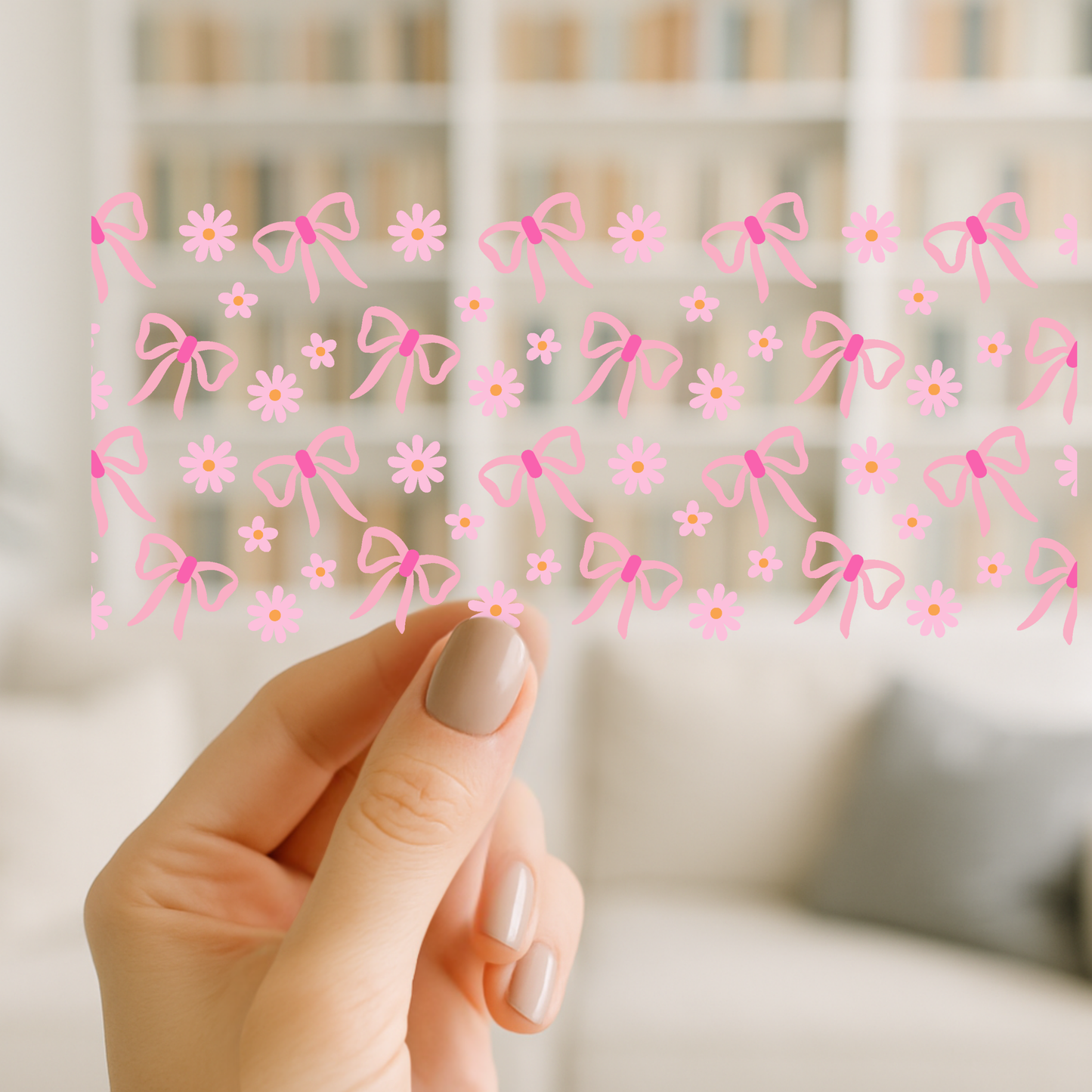 Soft Girl Bows | UV DTF Wrap for Cups | Ready to Apply Permanent