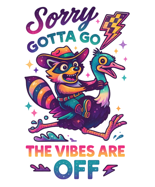 Vibes are Off | UV DTF Decal | Waterproof, Permanent Transfer