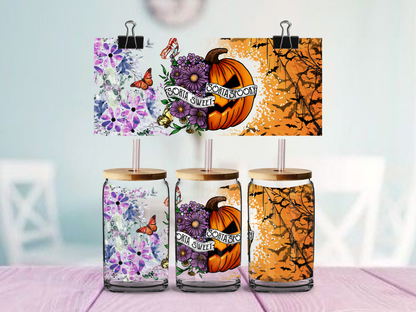 Sorta Sweet Sorta Spooky | UV DTF Wrap for Cups | Ready to Apply Permanent