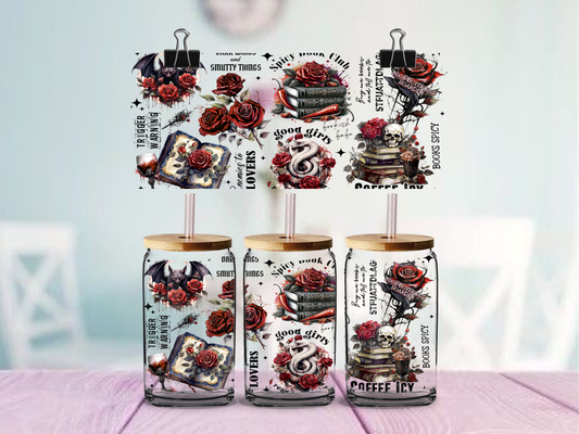 Spicy Book Club | UV DTF Wrap for Cups | Ready to Apply Permanent