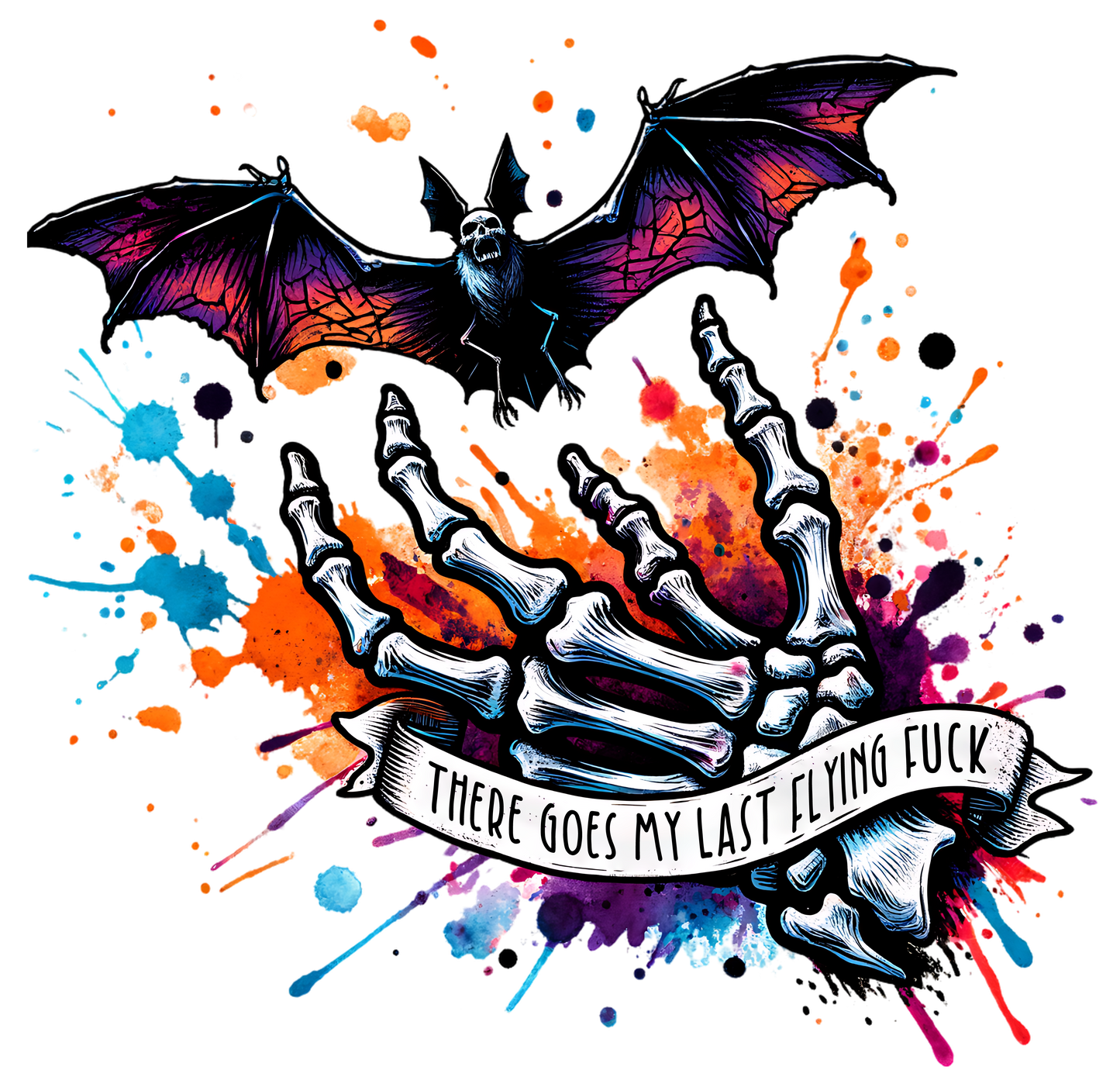 Last Flying Fuck | UV DTF Decal | Waterproof, Permanent Transfer