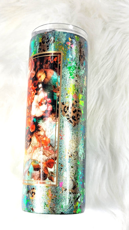 Wanderer Compass Epoxy Tumbler | 20oz Stainless Steel Epoxy Cup