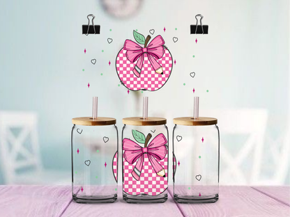Teacher Apple | UV DTF Wrap for Cups | Ready to Apply Permanent
