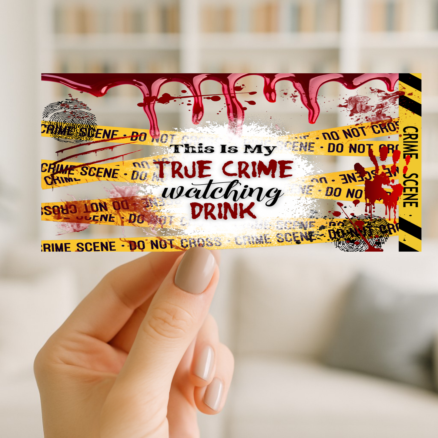 True Crime | UV DTF Wrap for Cups | Ready to Apply Permanent
