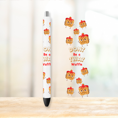 Twat Waffle UVDTF Pen Wrap | UV DTF Wrap for Pens | Ready to Apply Permanent