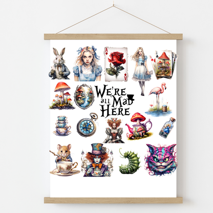 Wonderland Collection 2 UV DTF Element Sheet | Waterproof, Permanent Transfer