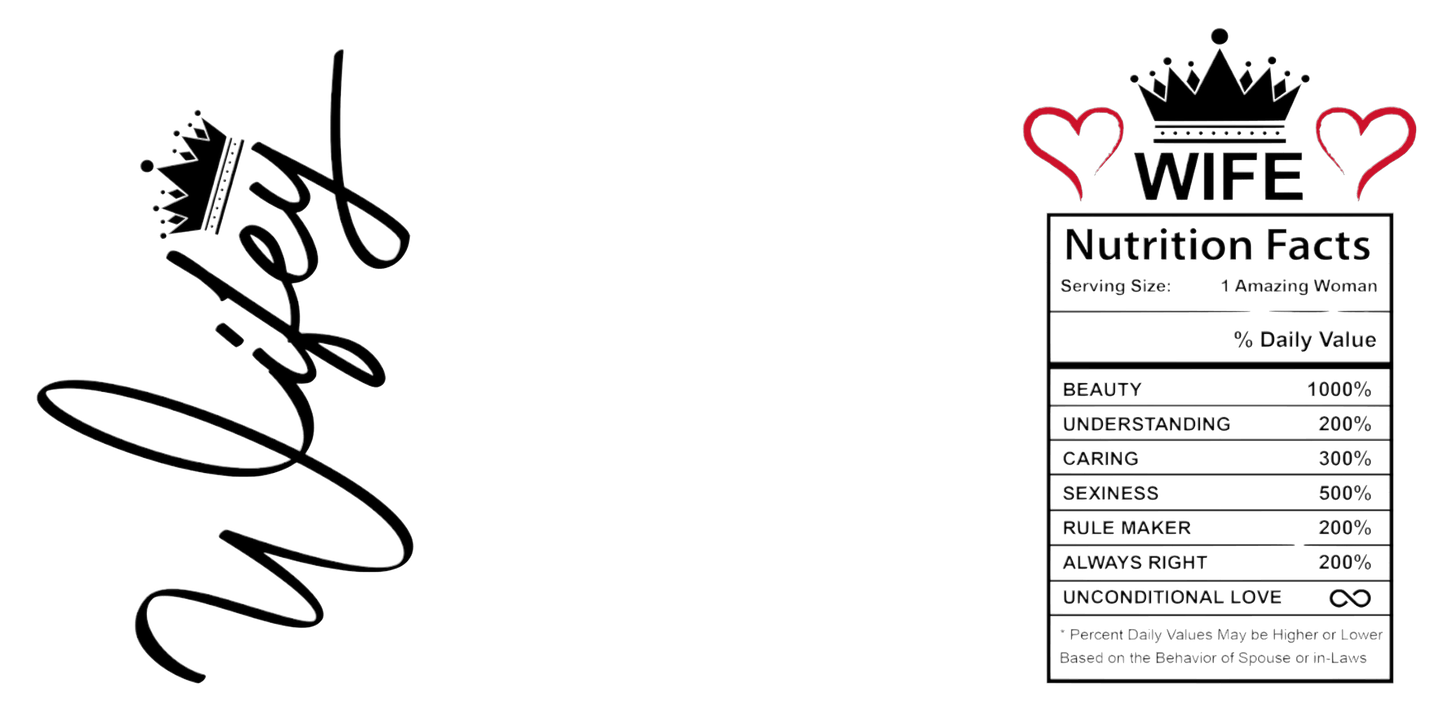 Wifey | UV DTF Wrap for Cups | Ready to Apply Permanent